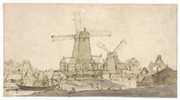 O+ 059
          <br/>
          Twee molens aan de waterkant
          <br/>
          <em>Rembrandt (1606-1669) - omgeving van</em>